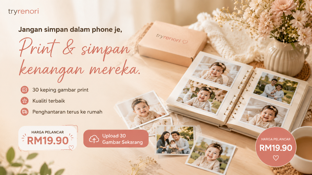 Print Gambar Anak 30 Keping dengan hanya RM19.90