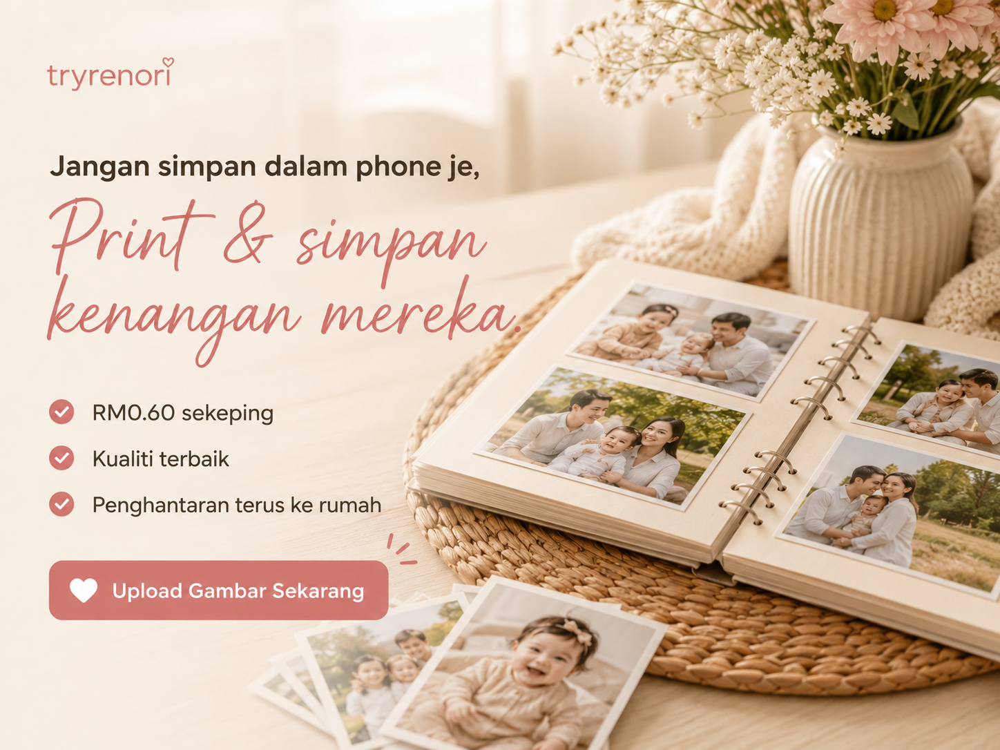 Print Gambar Anak Dengan Hanya RM0.60 Sekeping