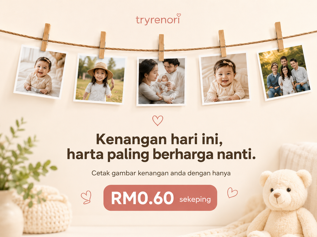 Print Gambar Anak Dengan Hanya RM0.60 Sekeping